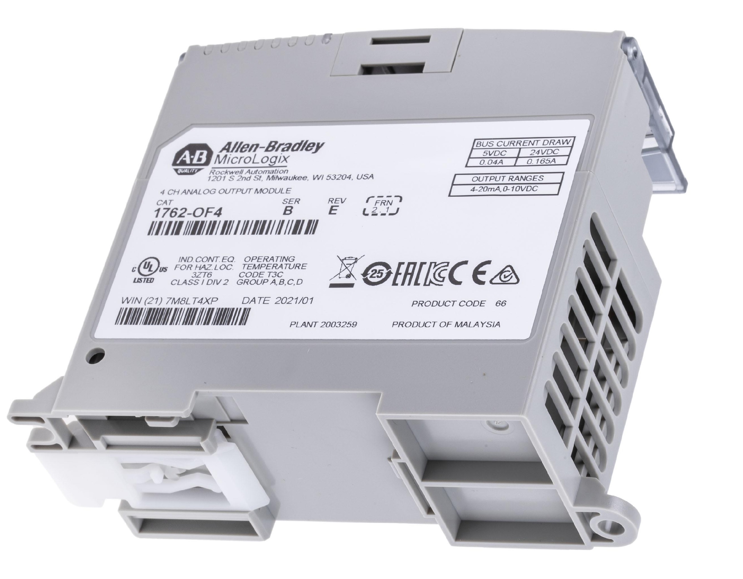Allen-Bradley 1762-OF4 MicroLogix Analog Output Module